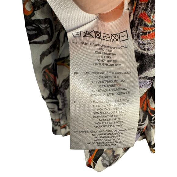 IRO New Voodoo Multicolor Long Sleeve Viscose Blouse Size 38 - Picture 6 of 10